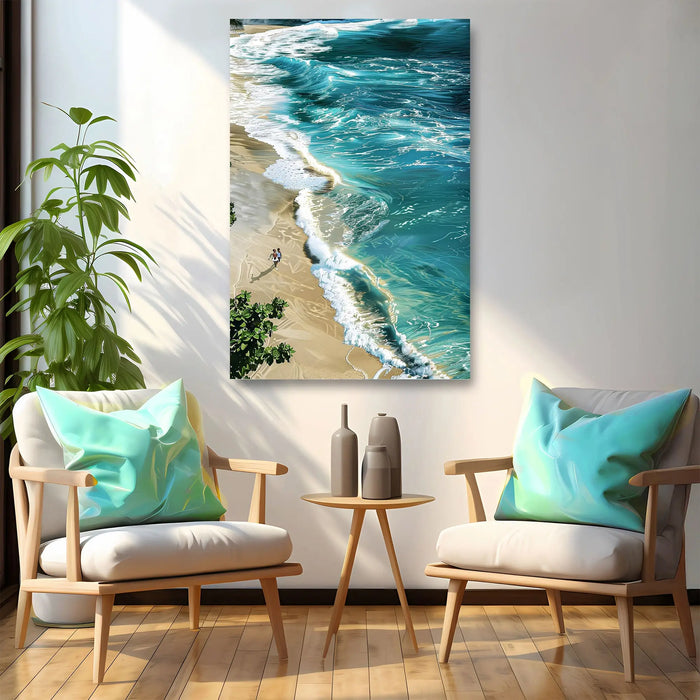Beachfront Painting Coastal Wall Art II by Tailored Canvases
