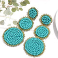 Beaded Drop Earrings Statement Seed Bead Earring by DailySale