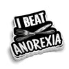Beat Anorexia Hard Hat Decal