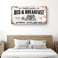 Bed and Breakfast Sign by Tailored Canvases