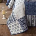 DaDa Bedding Denim Blue Patchwork Cotton Quilt Set by DaDalogy Bedding Collection