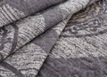 DaDa Bedding Rustic Grey Mosaic Distressed Medallion Reversible Quilted Bedspread Set (SD16299) by DaDalogy Bedding Collection