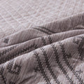DaDa Bedding Whimsical Lavender Grey Cottage Soft Quilted Coverlet Bedspread Set (JHW866) by DaDalogy Bedding Collection