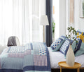 DaDa Bedding Mediterranean Blue Mint Patchwork Quilt Set by DaDalogy Bedding Collection
