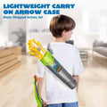 LED Bow & Arrow Toy Set for Kids Light-Up Archery Play Kit with Suction Cup Arrows (Blue/Green) by DailySale