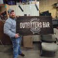 Beer Barrel Bar Sign by Tailored Canvases