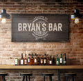 Beer Barrel Bar Sign by Tailored Canvases
