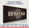Beer Barrel Bar Sign by Tailored Canvases