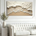 Beige Abstract Ocean Waves Wall Art by Tailored Canvases