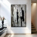 Beige & Black Minimalist Wall Art by Tailored Canvases