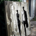 Beige & Black Minimalist Wall Art by Tailored Canvases