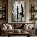 Beige & Black Minimalist Wall Art by Tailored Canvases