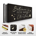 Believe In The Magic Of Christmas Sign II by Tailored Canvases
