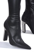 Belina w/ Bling Heels - Black by The House of Stylez