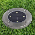 Bell + Howell Solar-Powered LED Garden Disk Lights Set by DailySale