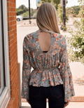 Ava Vintage Blouse - Sage by Boutique 23