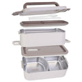 Bento Lunch Box 3 Stackable Food Container with Chopsticks and Spoon by DailySale