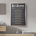 Best Bathroom In The City Sign II by Tailored Canvases