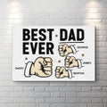 Best Dad Ever Father's Day Gift Sign by Tailored Canvases