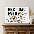 Best Dad Ever Father's Day Gift Sign by Tailored Canvases