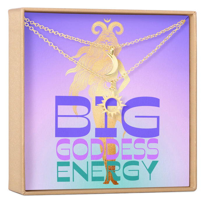 Best Friends Sun and Moon Pendants Necklace Set by Dear Ava