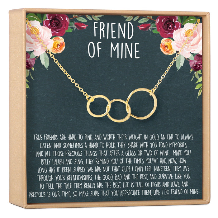Best Friends Triple Circles Necklace by Dear Ava