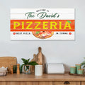 Best Pizza In Town Pizzeria Sign by Tailored Canvases