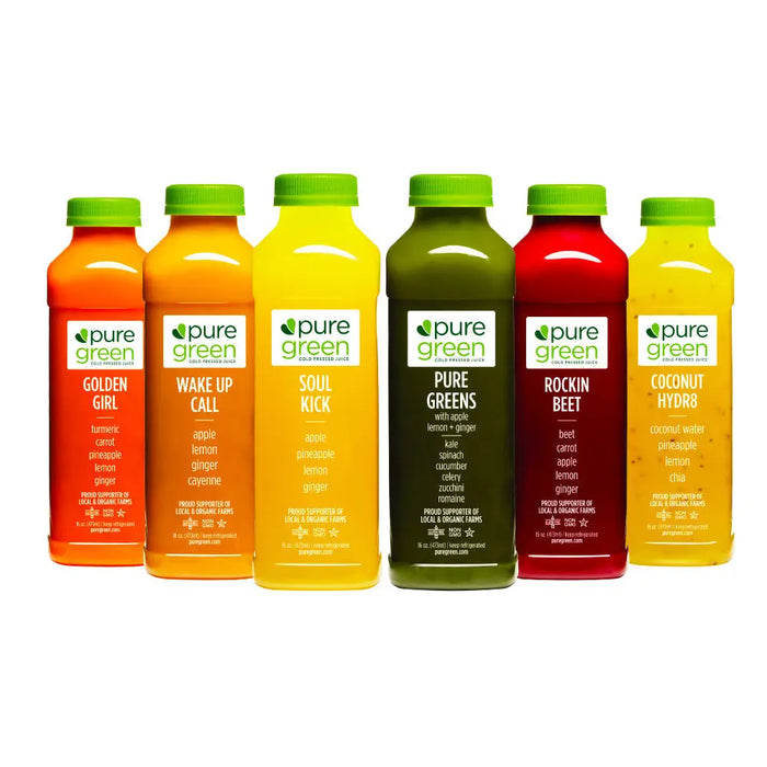 Best Seller Cold Pressed Juice 6pk by Pure Green