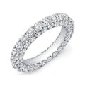 3-Row Cubic Zirconia Eternity Ring by DailySale