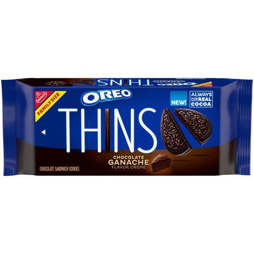 BestBy05/26 OREO Thins Chocolate Ganache Creme Sandwich Cookies 12.33 oz - Cookies & Biscuits