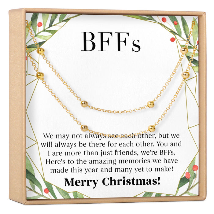 Besties Christmas Dot Bracelet Set by Dear Ava