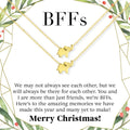 Besties Christmas Elephant Necklace Set by Dear Ava