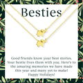 Besties Christmas Elephant Necklace Set by Dear Ava