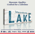 Better To Wake At The Lake Sign II by Tailored Canvases