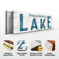 Better To Wake At The Lake Sign II by Tailored Canvases