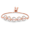 Marquise Pink Morganite & Diamond Celestial Bolo Adjustable Bracelet