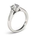 14k White Gold Cathedral Design Solitaire Diamond Engagement Ring (1 cttw) by Bids.com