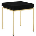 Bianca Nightstand Side Table Square Frame High Sheen Lacquer by DailySale