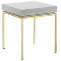 Bianca Nightstand Side Table Square Frame High Sheen Lacquer by DailySale