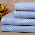 Bibb Home 100% Cotton Printed Flannel Sheet Set - Cozy, Soft, Deep Pocket Sheets by DailySale