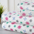 Bibb Home 100% Cotton Printed Flannel Sheet Set - Cozy, Soft, Deep Pocket Sheets by DailySale