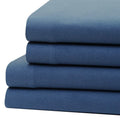 Bibb Home 100% Cotton Solid Flannel Deep Pocket Sheet Set by DailySale