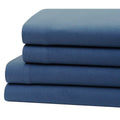Bibb Home 100% Cotton Solid Flannel Sheet Set by DailySale