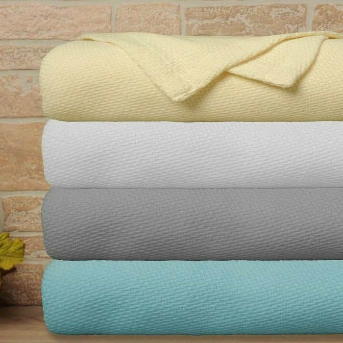 Bibb Home 100% Cotton Waffle Weave Thermal Blanket by DailySale