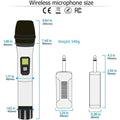 Bietrun Wireless UHF Metal Dual Handheld Dynamic Mic Karaoke System by DailySale
