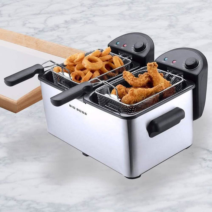 Big Boss Dual Deep Fryer 1500 Watts by DailySale