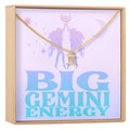 Big Gemini Energy Zodiac Necklace by Dear Ava