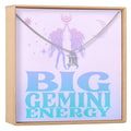 Big Gemini Energy Zodiac Necklace by Dear Ava