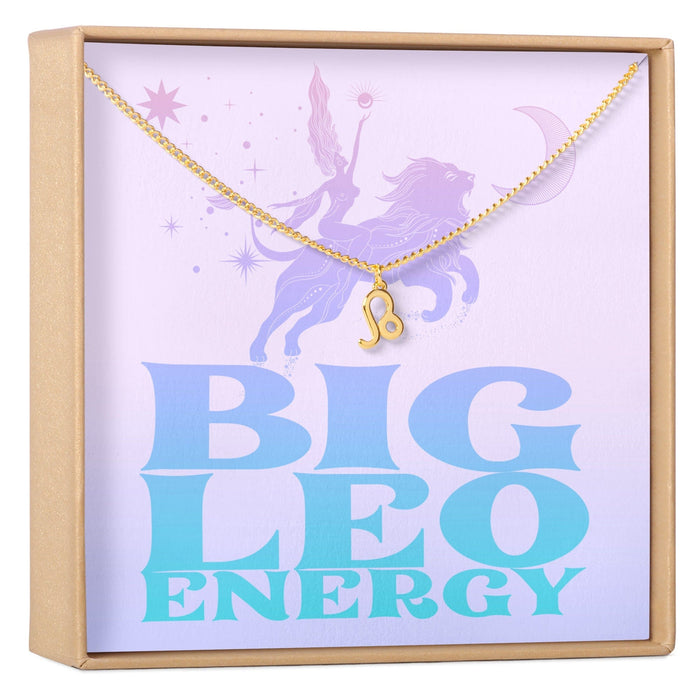 Big Leo Energy Zodiac Necklace by Dear Ava