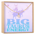 Big Taurus Energy Zodiac Necklace by Dear Ava